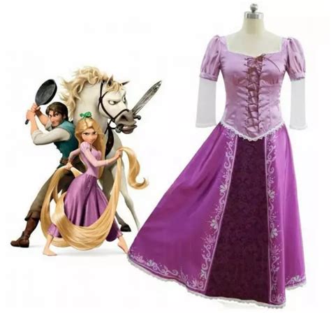 Adult Princess Rapunzel Fancy Dress Tangled Fairytale Princess Cosplay