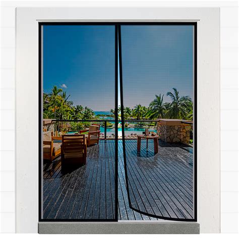 Magnetic Closure Screen Door For X French Door Sliding Door Pet