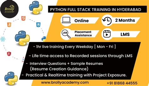 Python Full Stack Developer Course In Hyderabad Online Training