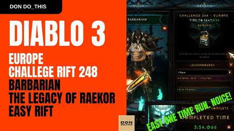 EUROPE CHALLENGE RIFT 248 BARBARIAN THE LEGACY OF RAEKOR SET EASY