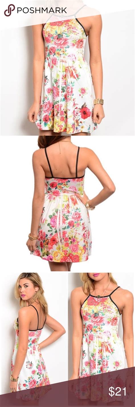 Floral Sublimation Print Dress 95 Polyester 5 Spandex Fits True To