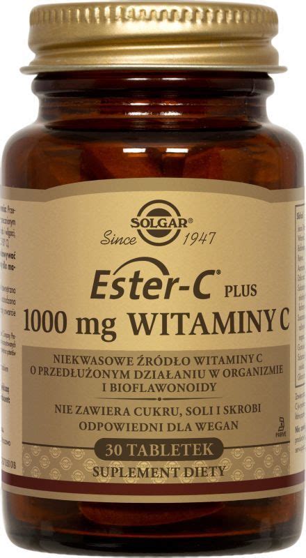 Solgar Ester C Plus Mg Witaminy C Wzmocnienie Odporno Ci