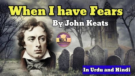 When I Have Fears That I May Cease To Be By John Keats YouTube