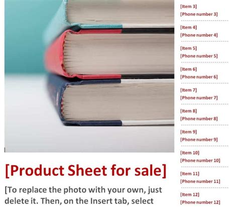 20 Editable Sell Sheet Templates Word And Excel