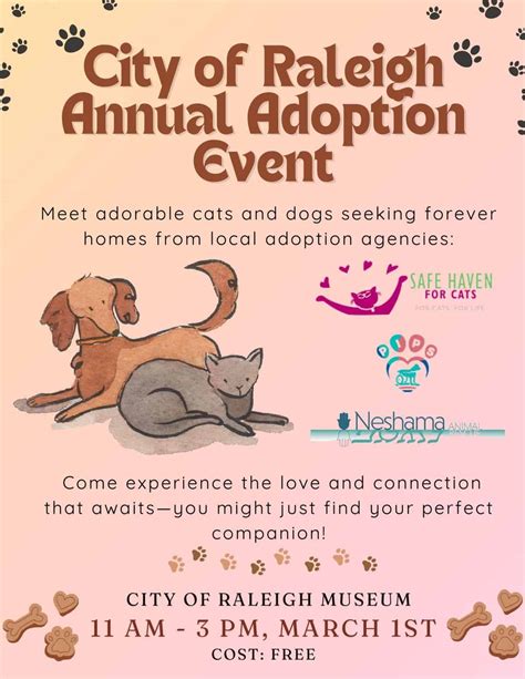 Annual Animal Adoption Day at City of Raleigh Museum - Triangle on the