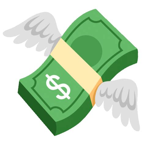 💸 Money with Wings on Noto Color Emoji, Animated 15.0