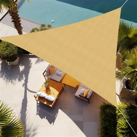 Shade Beyond Triangle Sun Shade Sail X X Permeable Canopy Sand