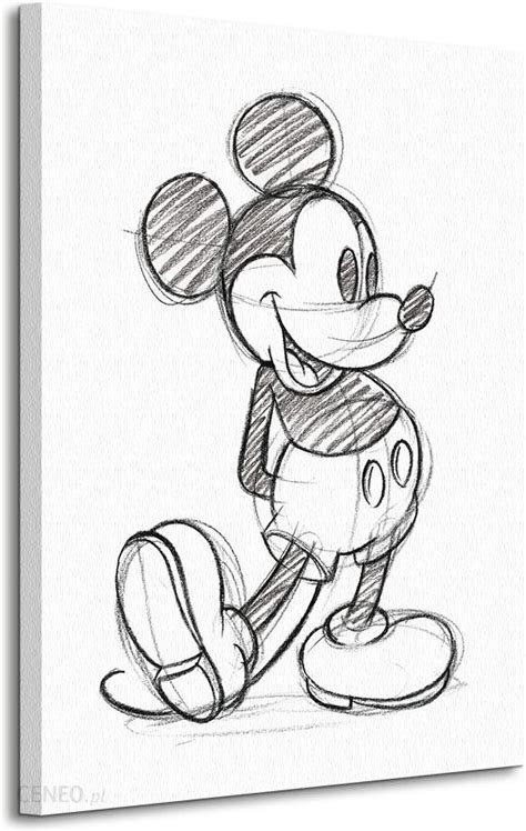 Art Group Mickey Mouse Sketched Single Obraz Na Płótnie Wdc90560