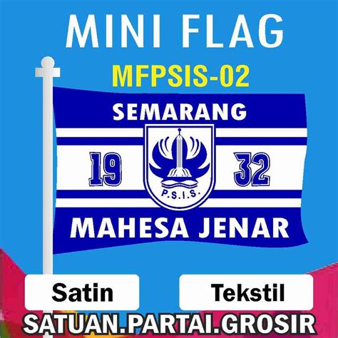 Jual Sablon Bendera Printing Custom Motif Psis Semarang Mini Flag