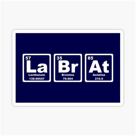 Lab Rat Periodic Table Sticker For Sale By Graphix Redbubble