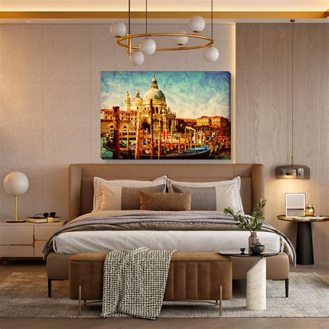 Quadro Decorativo Canvas Sala Quarto Paisagem Vintage Veneza