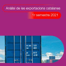 Anàlisi de les exportacions catalanes 1r semestre de 2021 ACCIÓ