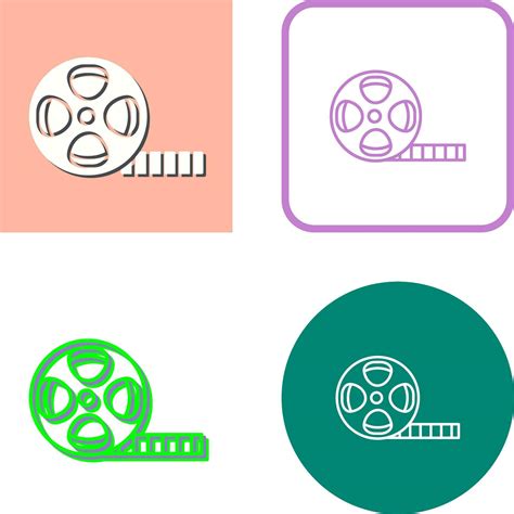 Film Reel Vector Icon 34574588 Vector Art At Vecteezy