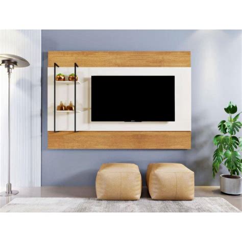 Painel Tv Ate 65 Polegadas Deli Siena Mavaular Canion Soft Off White