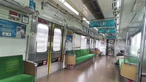 View Inside The KRL Commuter Line Train Stock Video Pond5