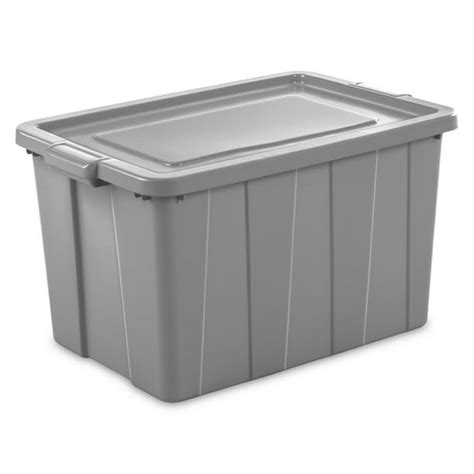 Sterilite Tuff1 30 Gallon Plastic Storage Tote Container Bin W Lid