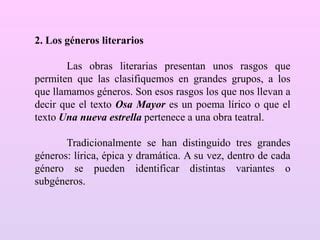 Los G Neros Literarios Ppt