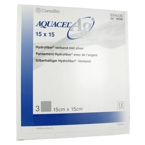 Aquacel Ag Medicazione In Hydrofiber Sterile 15cmx15cm 3 Pz Redcare