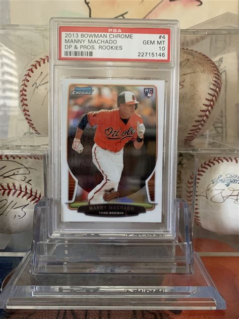 Manny Machado PSA 10 2013 Bowman Chrome DP Pros Rookies Padres Rookie