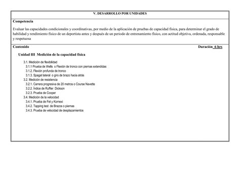 Pua Evaluacion Del Rendimiento Fisico Pdf