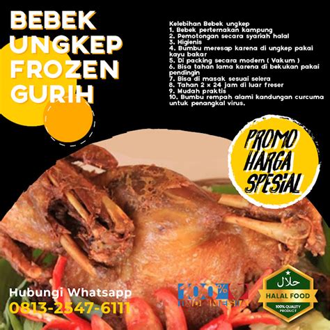 Frozen Food Bebek Ungkep Gurih Frozen Food