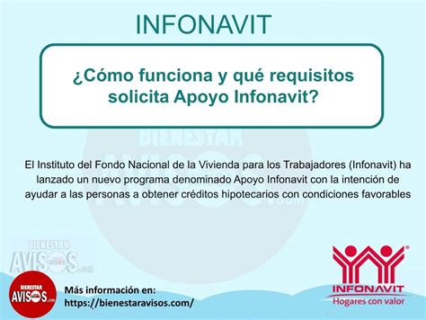 C Mo Funciona Y Qu Requisitos Solicita Apoyo Infonavit