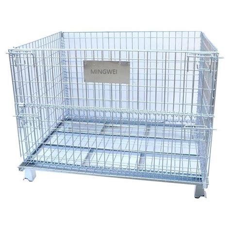 Mingwei Good Sale Galvanized Portable Stackable Foldable Warehouse