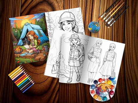 Girl Scout Promise Coloring Page Girl Scout Coloring Pages - Etsy