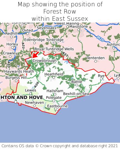 Where is Forest Row? Forest Row on a map