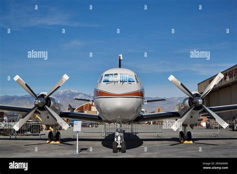 Palm Springs California Usa 23rd Nov 2022 A Grumman Gulfstream I Airplane Purchased By Walt