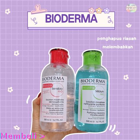 Jual Bioderma Sensibio Sebium H O Micellar Water Ml With Pump