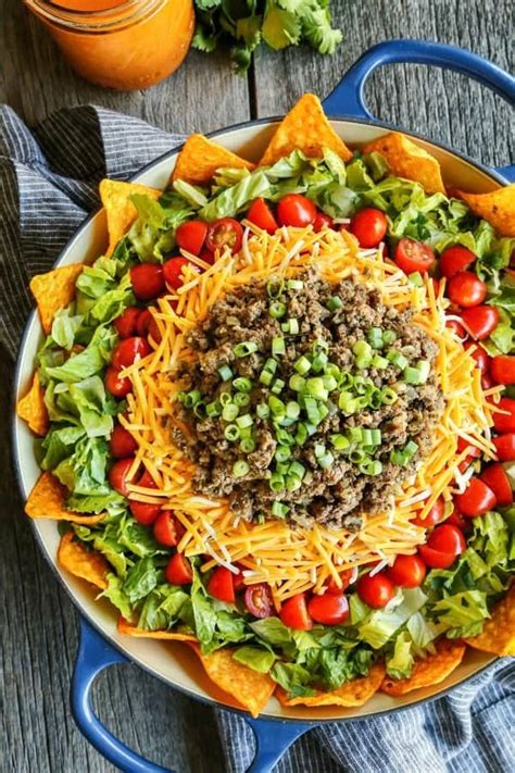 The Worlds Most Delicious Taco Salads With Doritos