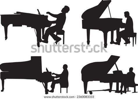 Grand Piano Player Silhouette Stock Photos And Pictures Images