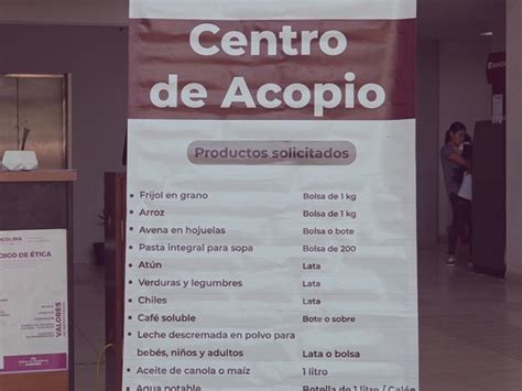 Colima Instaló Centros De Acopio En Apoyo A Guerrero