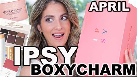 New Ipsy Glam Bag And Boxycharm April Youtube