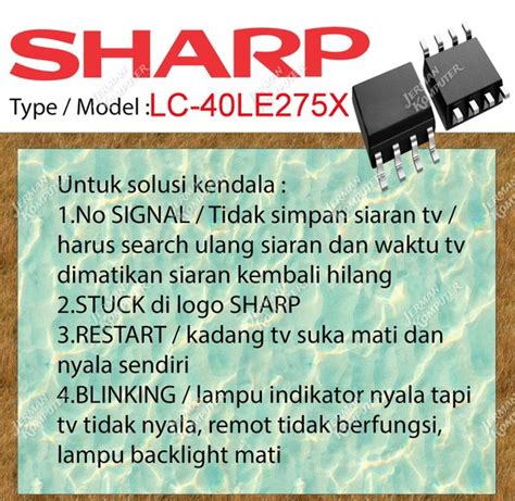 Jual Ic Firmware Sharp Lc Le X Lc Le X Le X Di Lapak Jerman