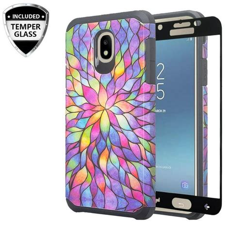 For Tracfone For Samsung Galaxy J7 Crown S767vl Case Case W [tempered