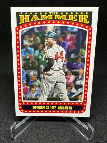 2023 Topps Heritage High Number TH 3 Hank Aaron The Hammer Braves EBay