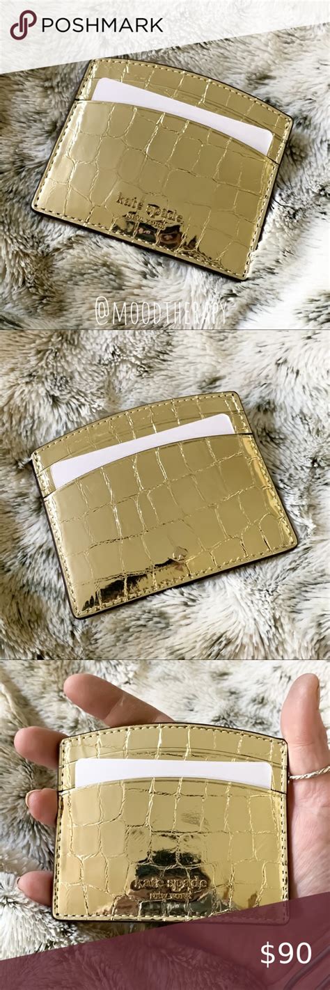 Spotted While Shopping On Poshmark Nwt Kate Spade Romy Gold Croc Card