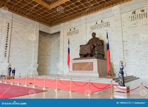 Statue Of Chiang Kai Shek In The Main Chamber Of Chiang Kai Shek