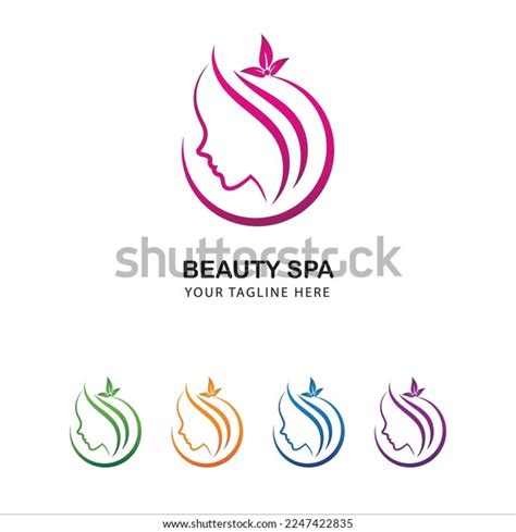 Beauty Parlour Logo Designgirls Logofashion Designsalon Stock Vector ...