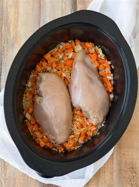 Crock Pot Chicken And Rice Recipe Easy Healthy Dinner