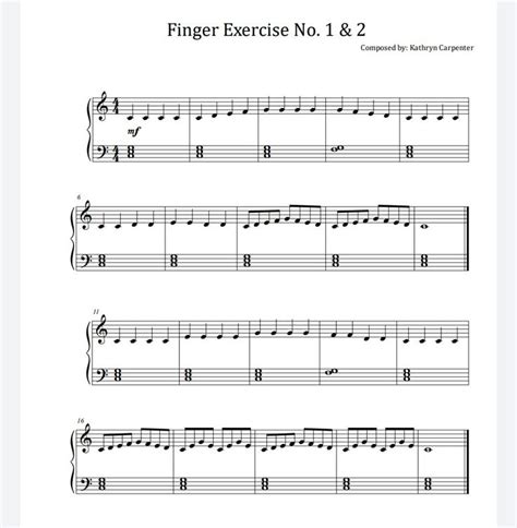 Finger Exercise Musica Exerc Cios