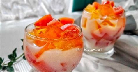 Resep Es Tomat Jelly Susu Oleh Fey Pawonmungil Cookpad