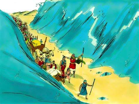 FreeBibleimages :: Moses: Red Sea Crossing :: God opens a path through ...