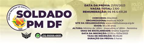 Concurso PMDF o que o Instituto AOCP mais cobra nas provas de Polícia