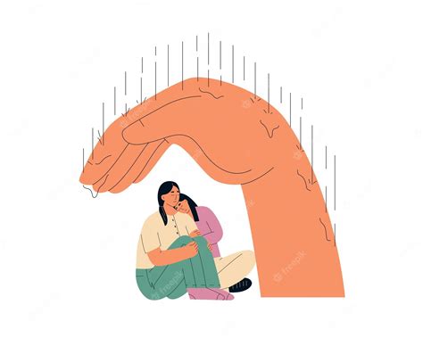 Premium Vector Sad Woman Hugging Her Boyfriend And Crying Flat Vector Illustration Isolated