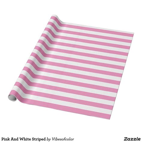 Pink And White Striped Wrapping Paper White Wrapping Paper Wrapping