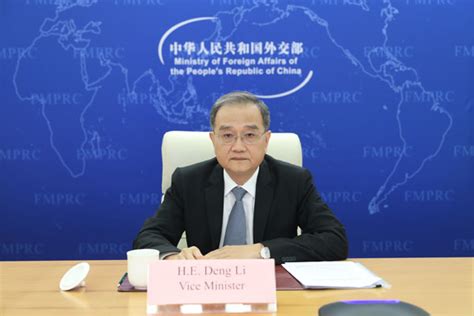 Vice Foreign Minister Deng Li Holds Political Consultation Via Video