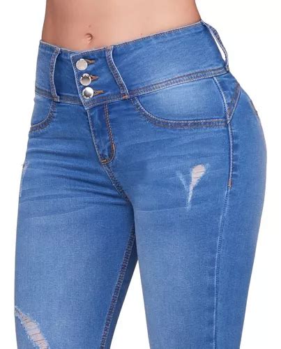 Seven Jeans Stc Pantalon Dama Colombiano Levanta Pompa Env O Gratis